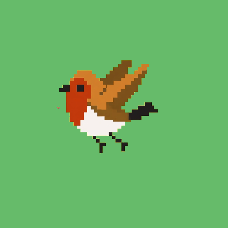 Drone bird · Ash body, Glass wings, Amber eyes