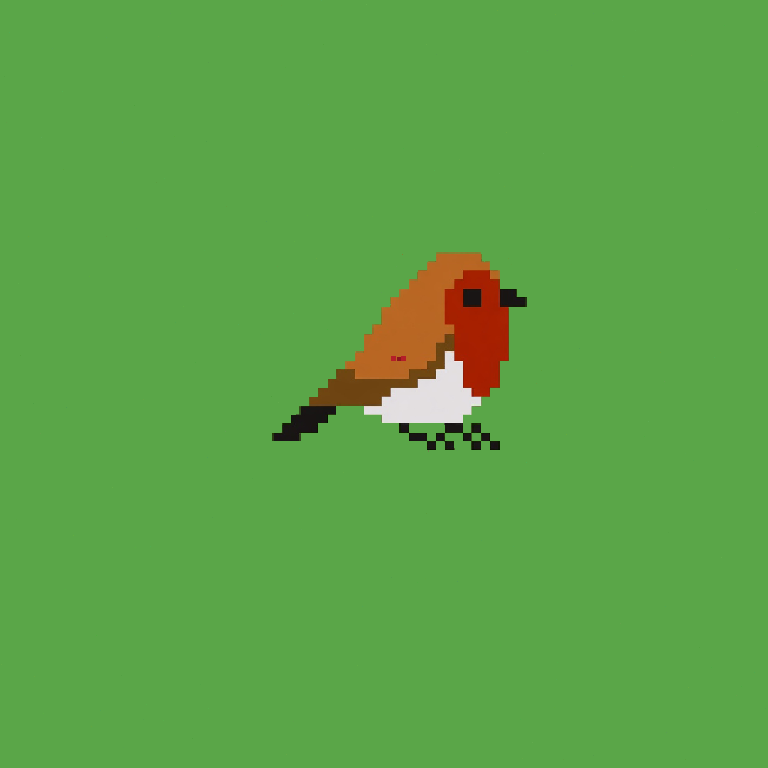 Forager bird · Cobalt body, Smoke wings, Ember eyes