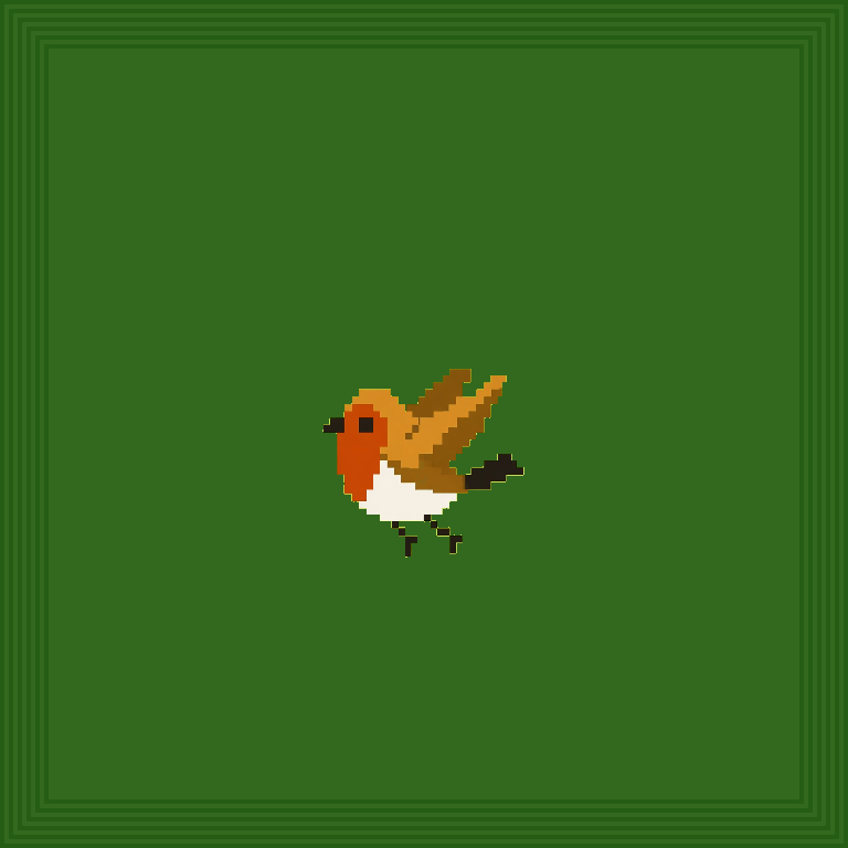 Drone bird · Ash body, Smoke wings, Ember eyes
