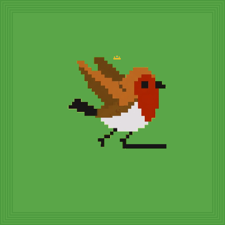 Scout bird · Tar body, Ember wings, Amber eyes