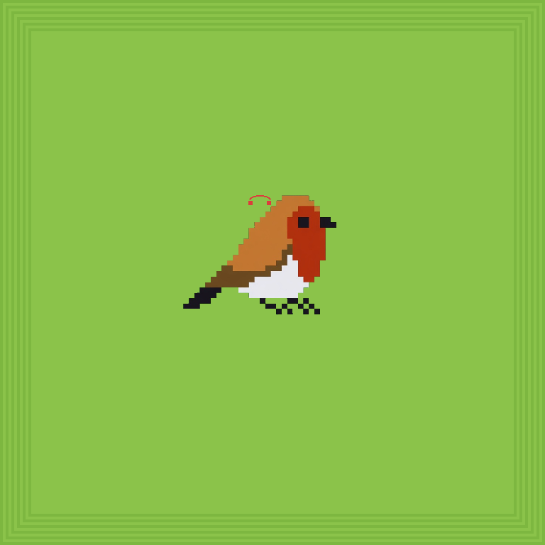 Forager bird · Verdigris body, Glass wings, Void eyes