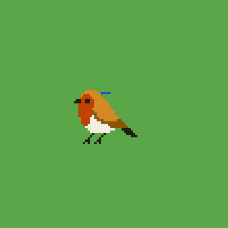 Forager bird · Tar body, Glass wings, Ember eyes