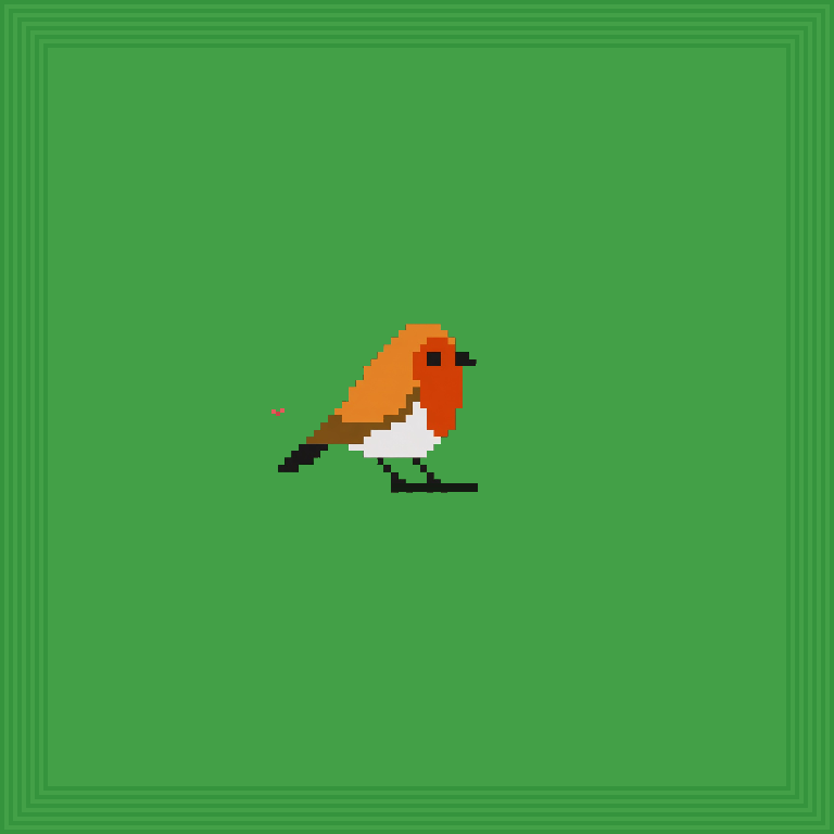 Forager bird · Obsidian body, Amber wings, Ice eyes